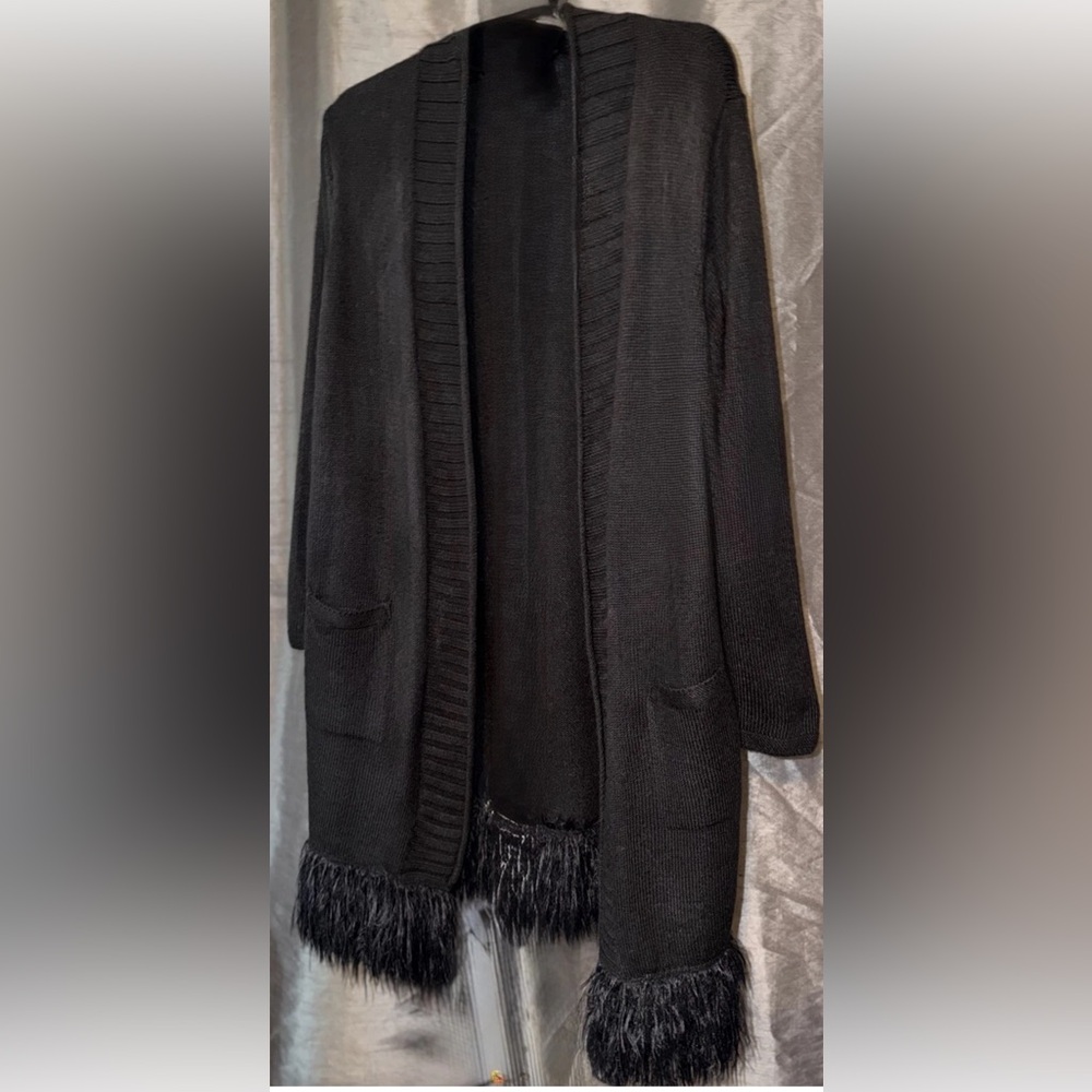 NIC+ZOE Charcoal Knit Cardigan
